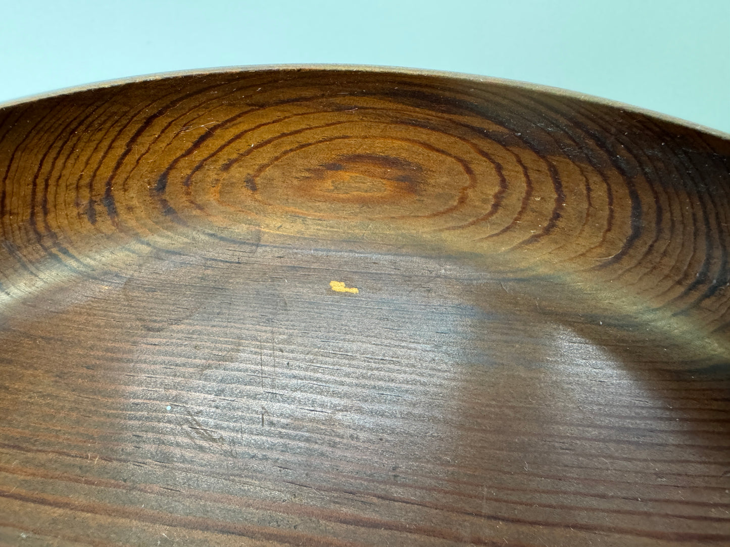 Y9077 TRAY wooden Pine wood obon ozen signed Japan antique tableware kitchen
