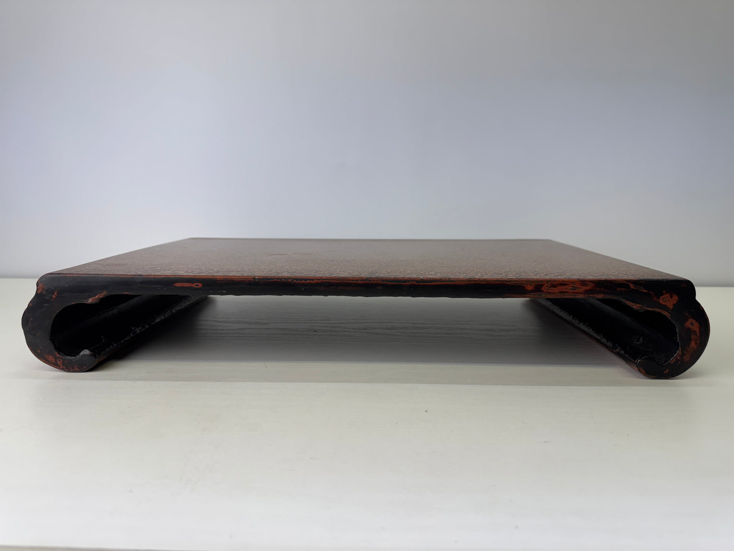 Y9078 FLOWER STAND Wakasa lacquerware table Japan antique ikebana interior decor