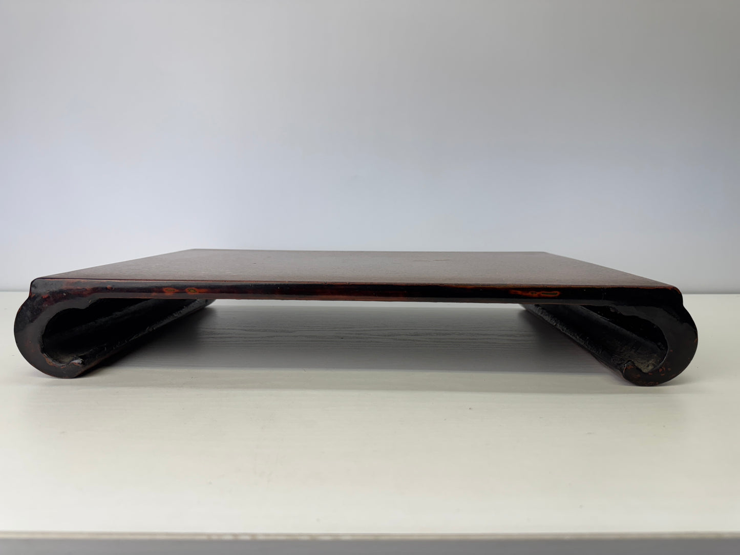 Y9078 FLOWER STAND Wakasa lacquerware table Japan antique ikebana interior decor