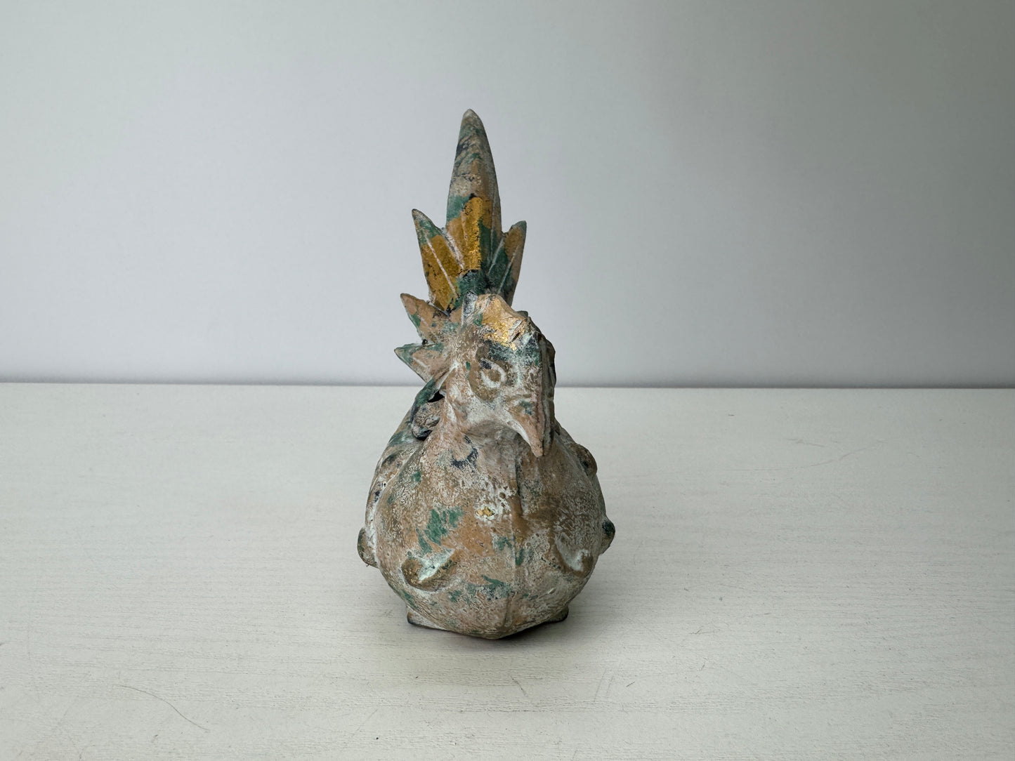 Y9080 KOURO metal Phoenix stand Japan antique Incense Burner fragrance aroma
