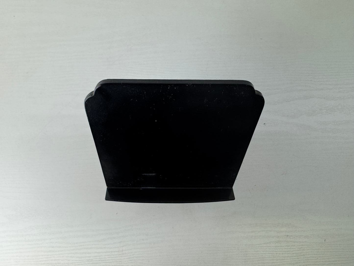 Y9087 Buddhist Altar Kakocho stand black lacquer gold rim Japan antique Buddhism