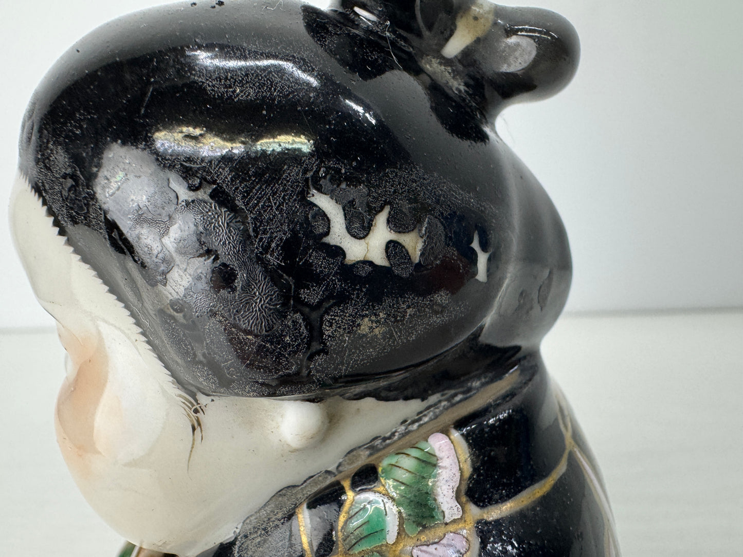 Y9106 STATUE Koimari kimono woman figurine Japan antique figure interior decor