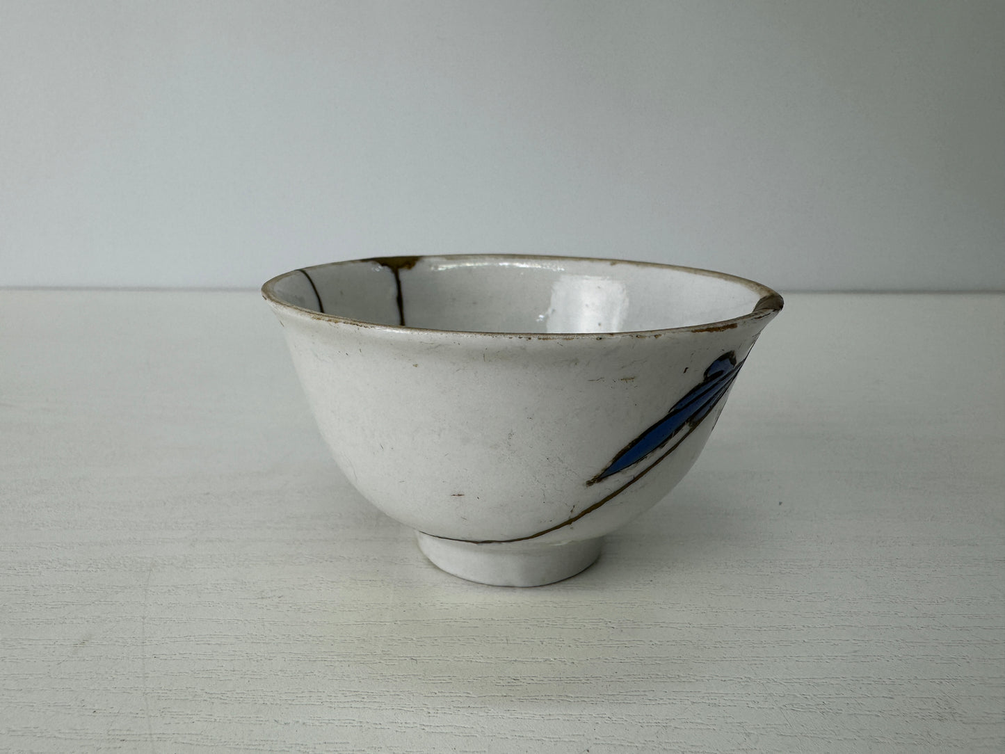Y9112 CHAWAN Sencha cup bowl kintsugi China antique tea ceremony pottery art