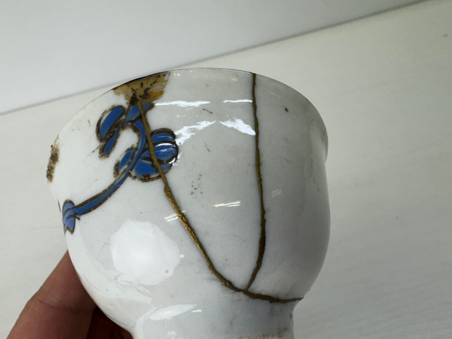 Y9112 CHAWAN Sencha cup bowl kintsugi China antique tea ceremony pottery art