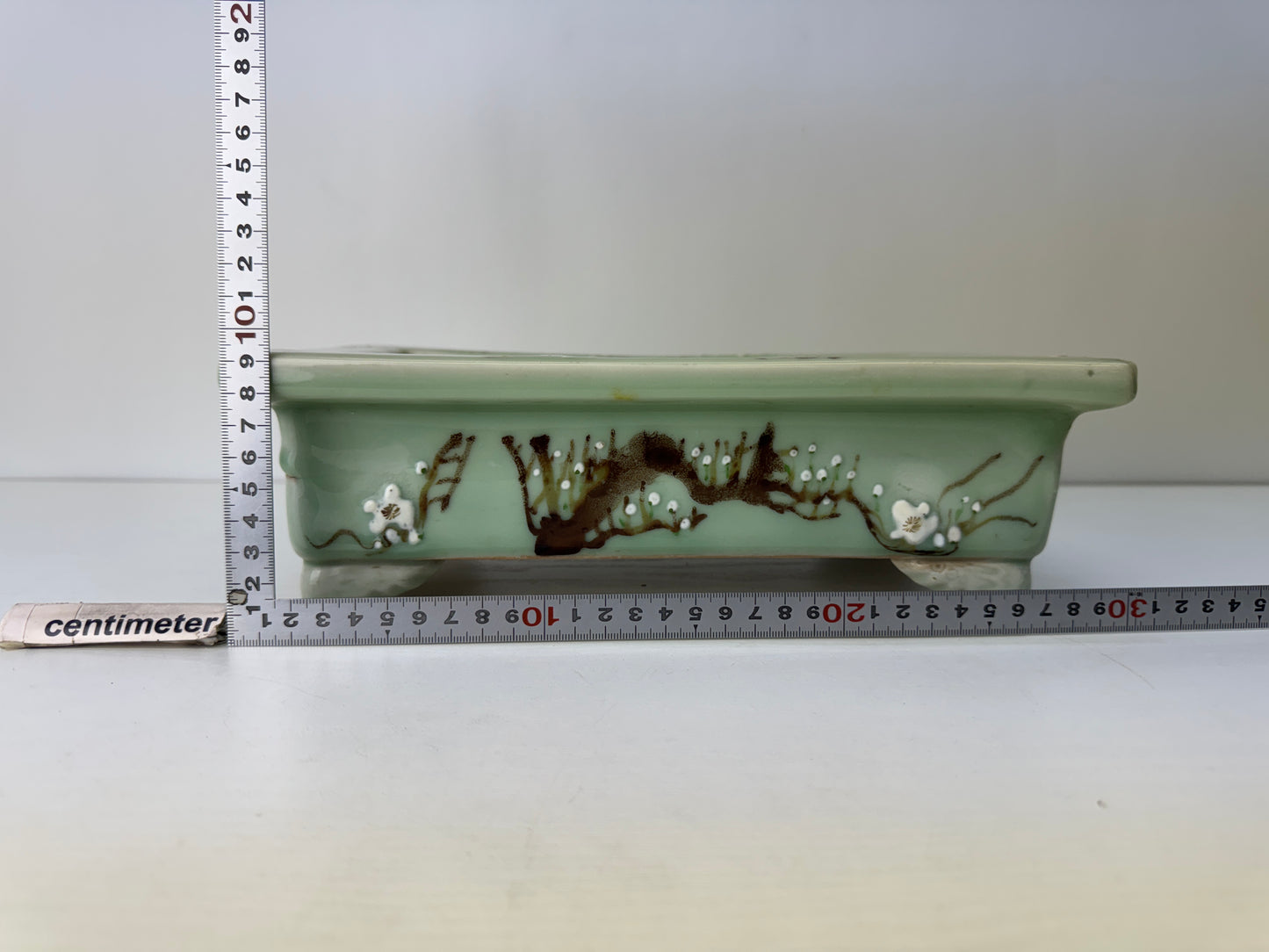 Y9122 BASIN Seto-ware water container flower pot Bonsai Japan ikebana interior