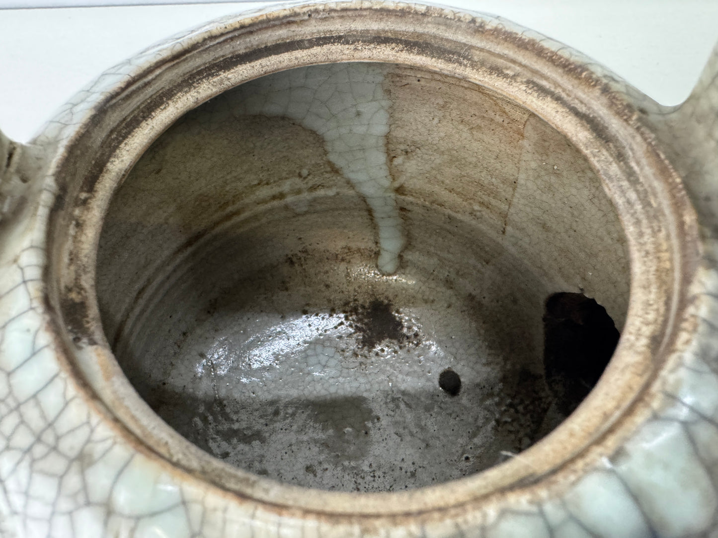 Y9124 MIZUSASHI Mino-ware water pot Edo period Japan antique tea ceremony