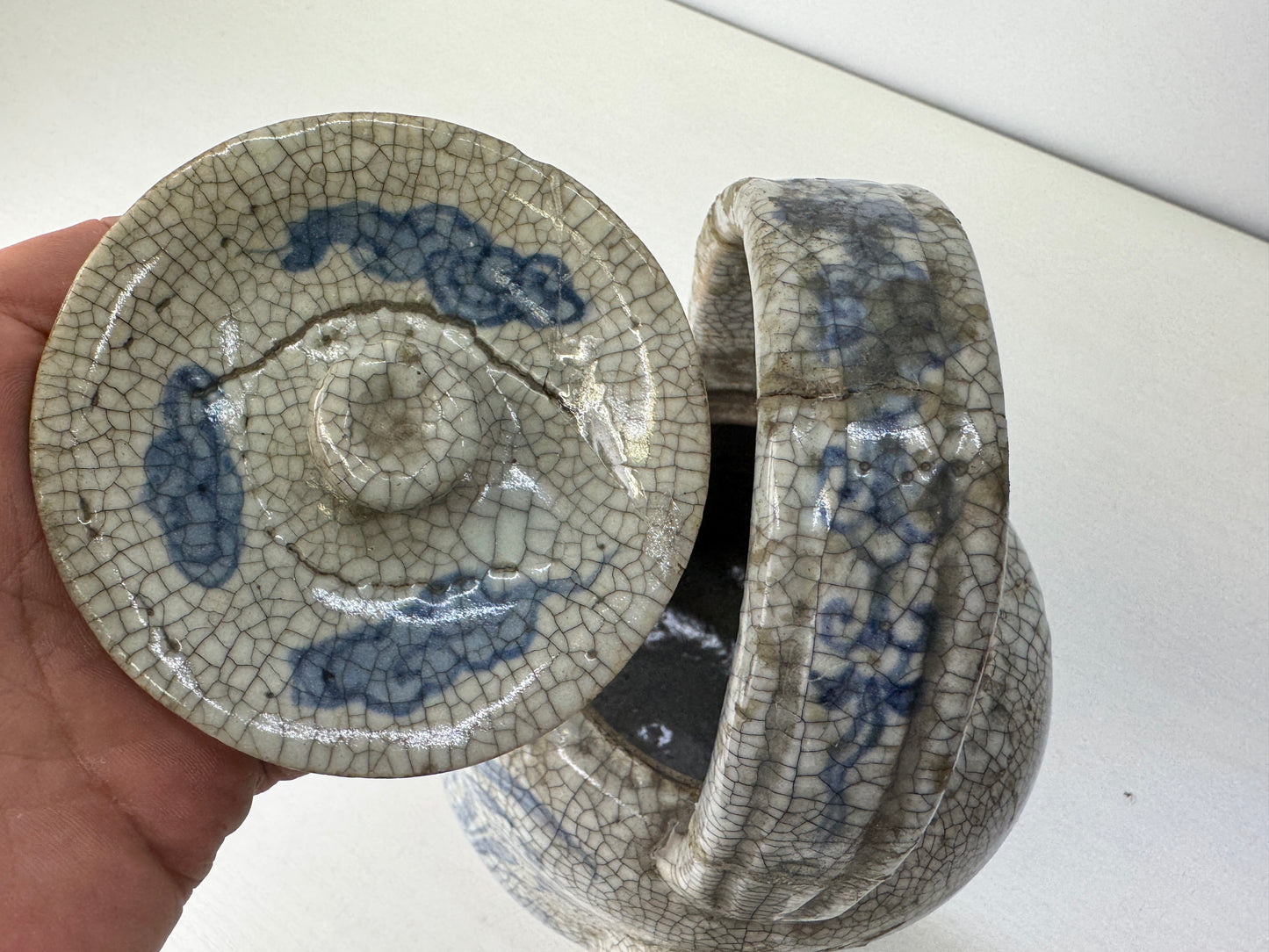 Y9124 MIZUSASHI Mino-ware water pot Edo period Japan antique tea ceremony