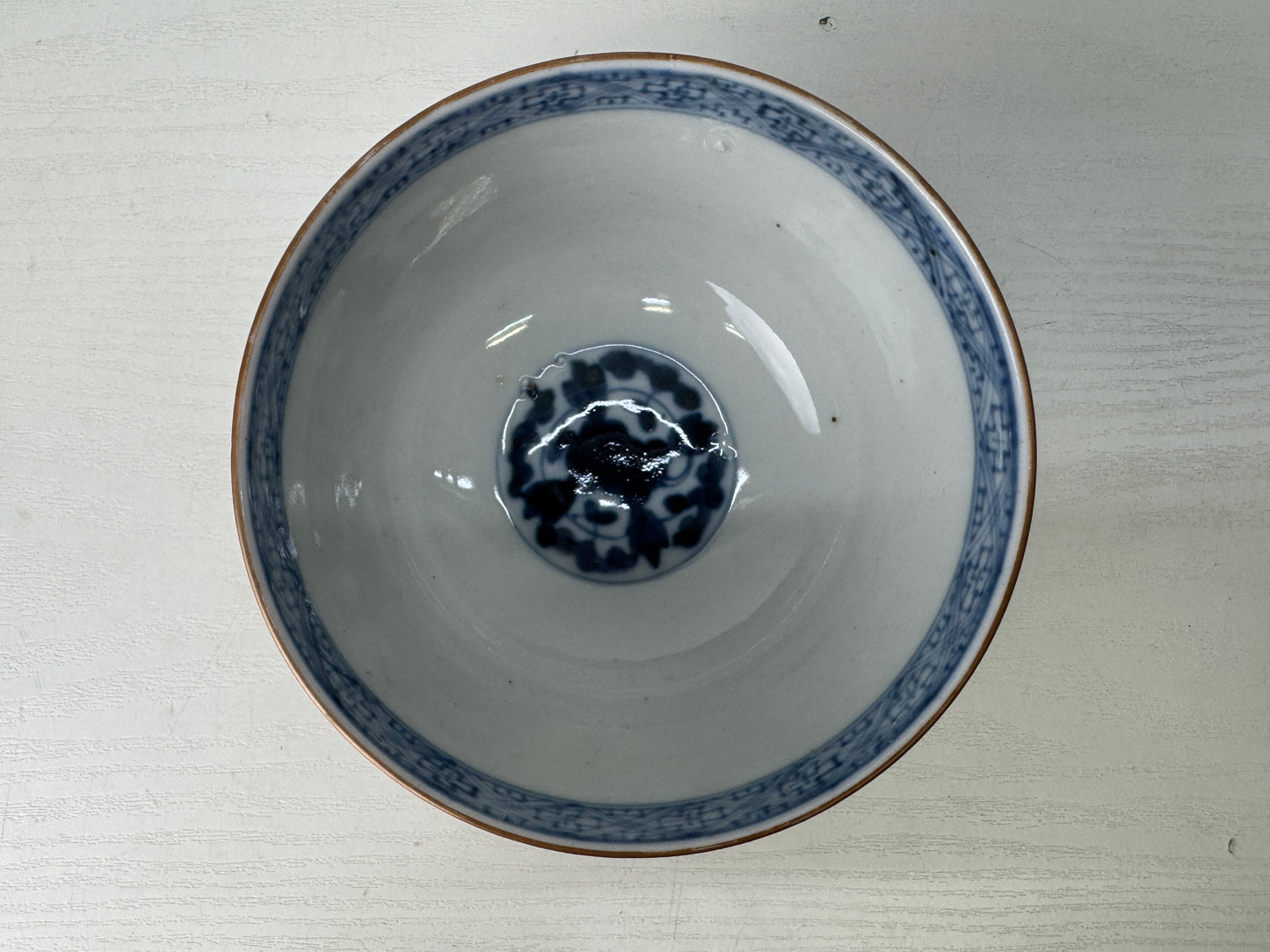 Y9125 CHAWAN Koimari bowl lid kintsugi signed Japan antique tea ceremony cup