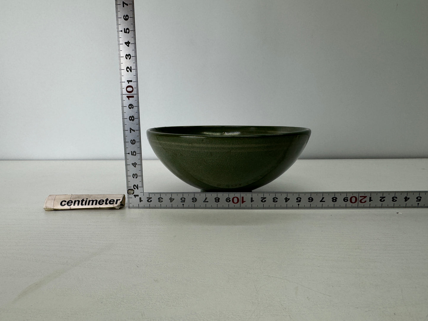 Y9126 CHAWAN Goryeo celadon flat bowl Crane Korea antique tea ceremony pottery