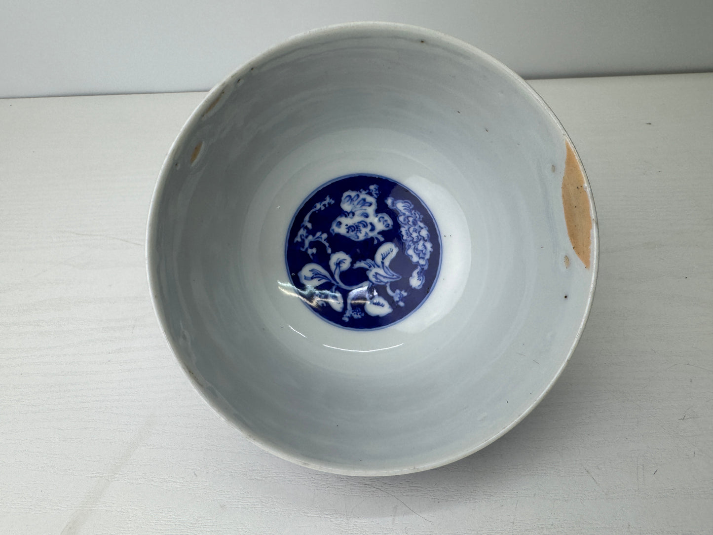 Y9127 CHAWAN Kyo-ware confectionery bowl signed Japan antique tableware pottery