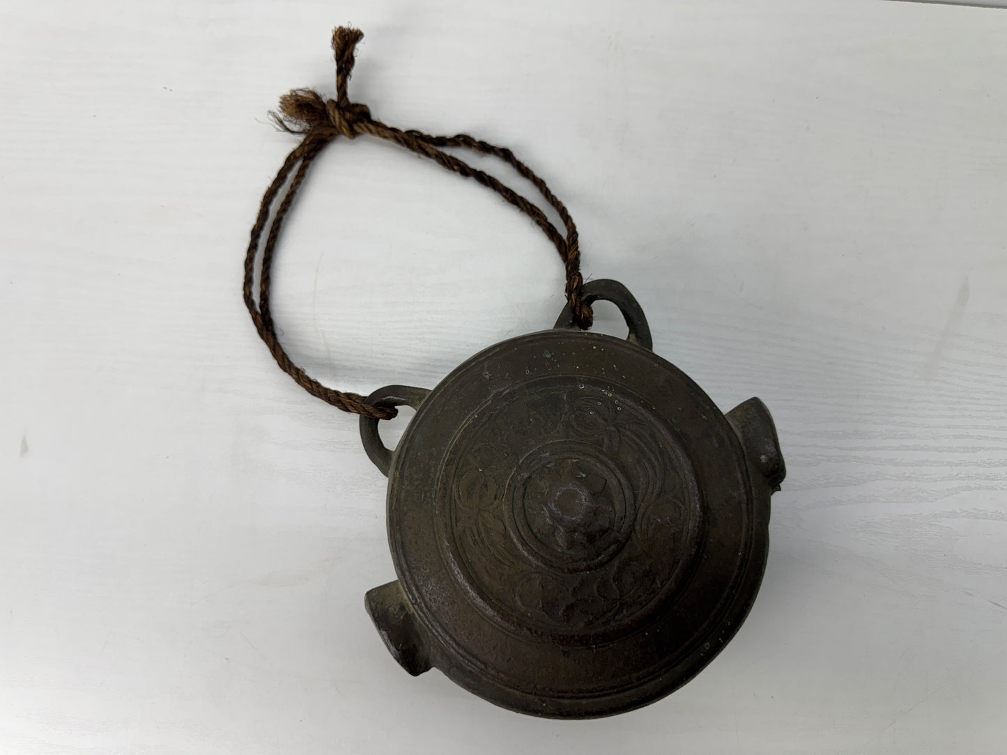 Y9144 Buddhist Altar Equipment Waniguchi small bell Japan antique Buddhism