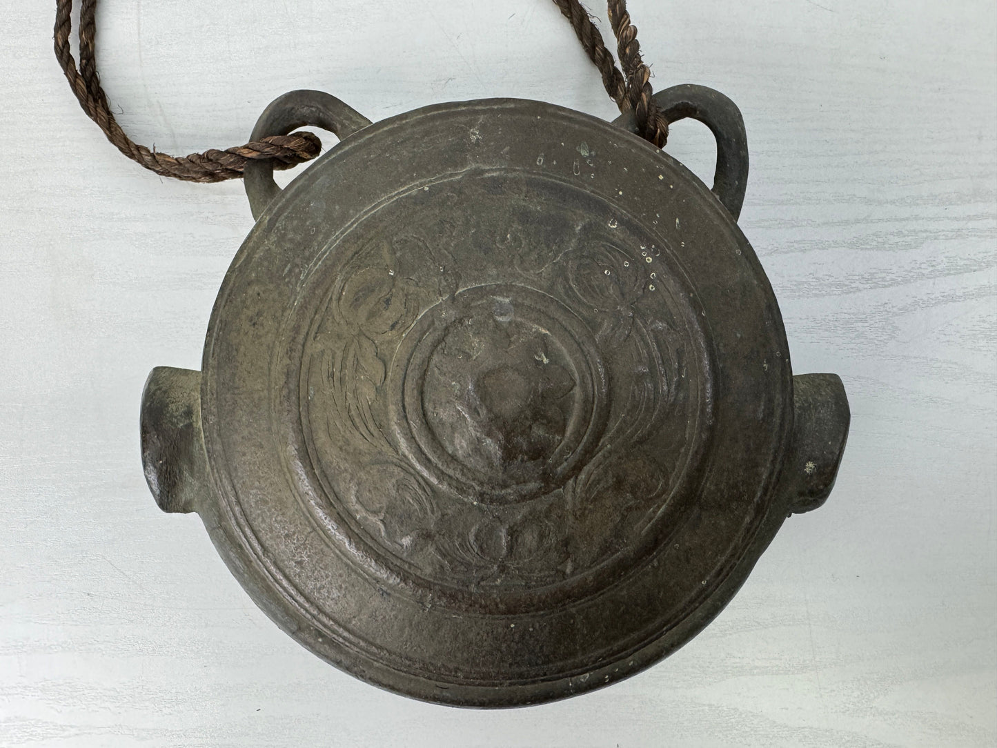 Y9144 Buddhist Altar Equipment Waniguchi small bell Japan antique Buddhism