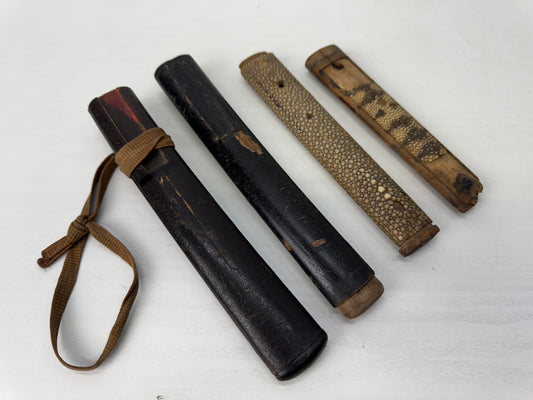 Y9151 TSUKA Japanese sword fittings set Saya sheath Koshirae antique Katana