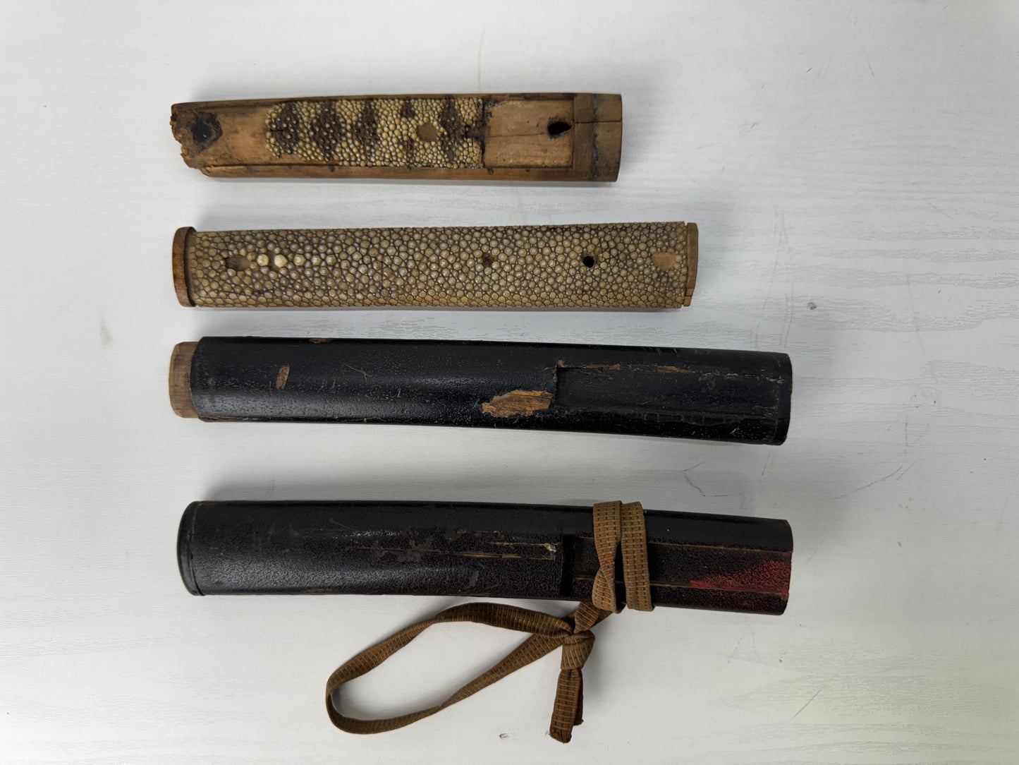 Y9151 TSUKA Japanese sword fittings set Saya sheath Koshirae antique Katana