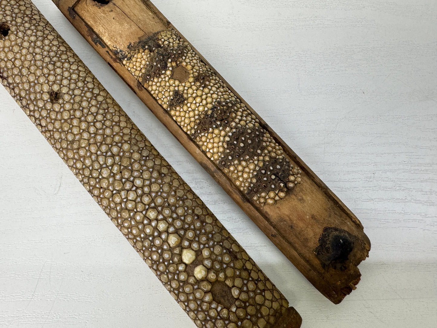 Y9151 TSUKA Japanese sword fittings set Saya sheath Koshirae antique Katana