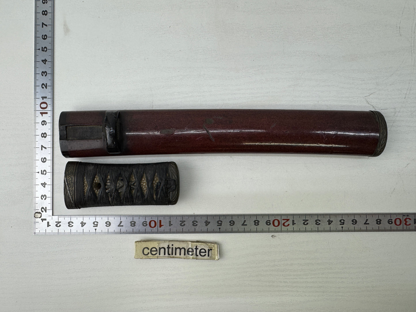Y9152 TSUKA Short sword fittings spare parts donor Koshirae antique Katana