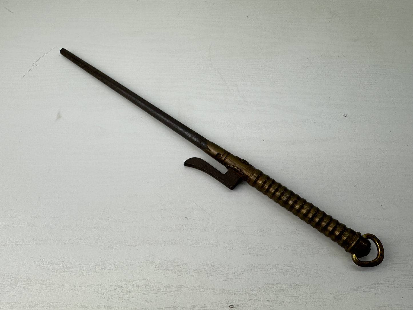 Y9153 JITTE Iron arms police bushi equipment Japan traditional weapon samurai