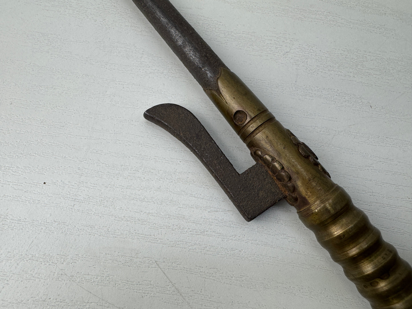 Y9153 JITTE Iron arms police bushi equipment Japan traditional weapon samurai