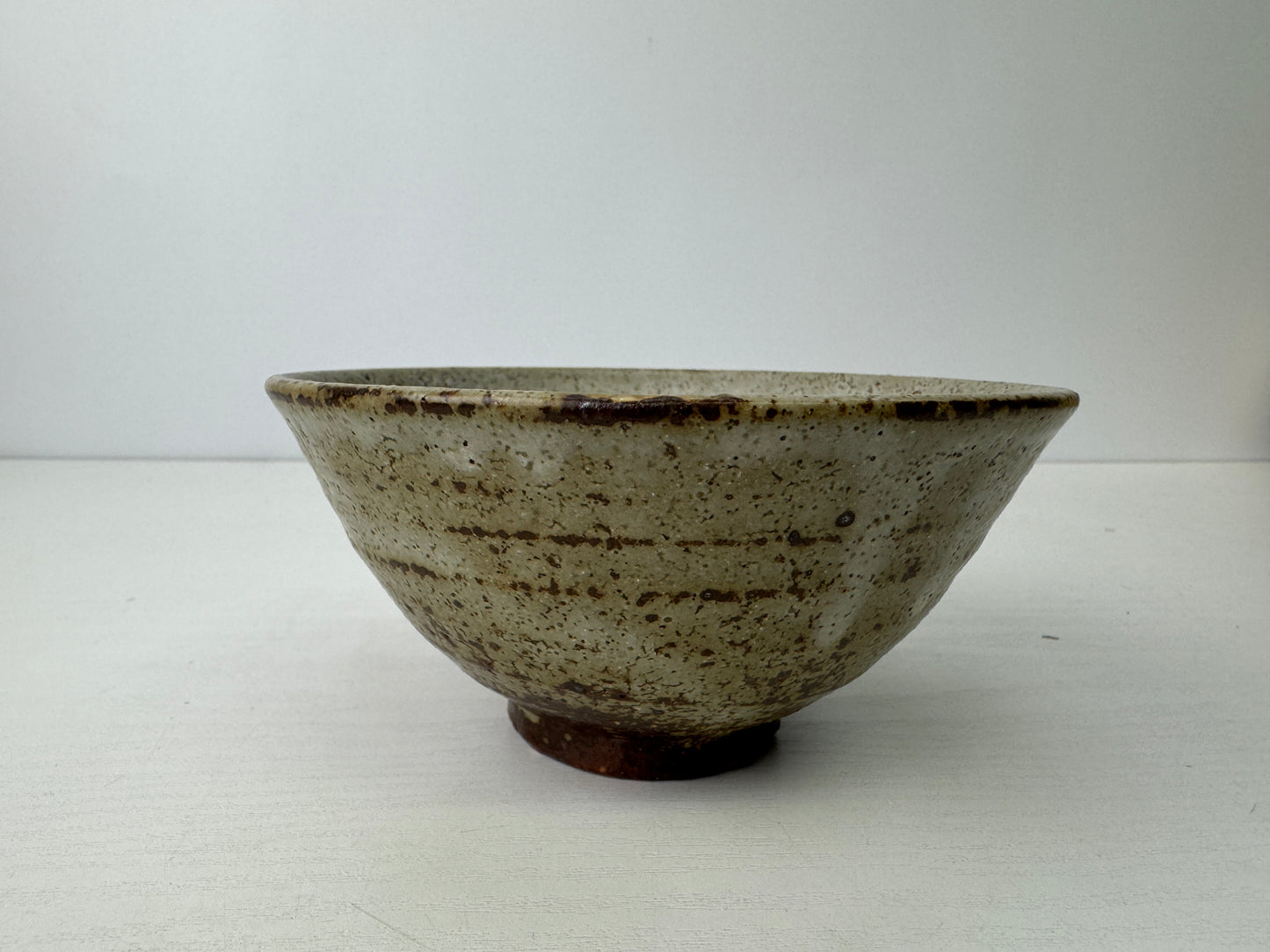 Y9158 CHAWAN Seto-ware bowl signed box Japan antique tea ceremony pottery cup