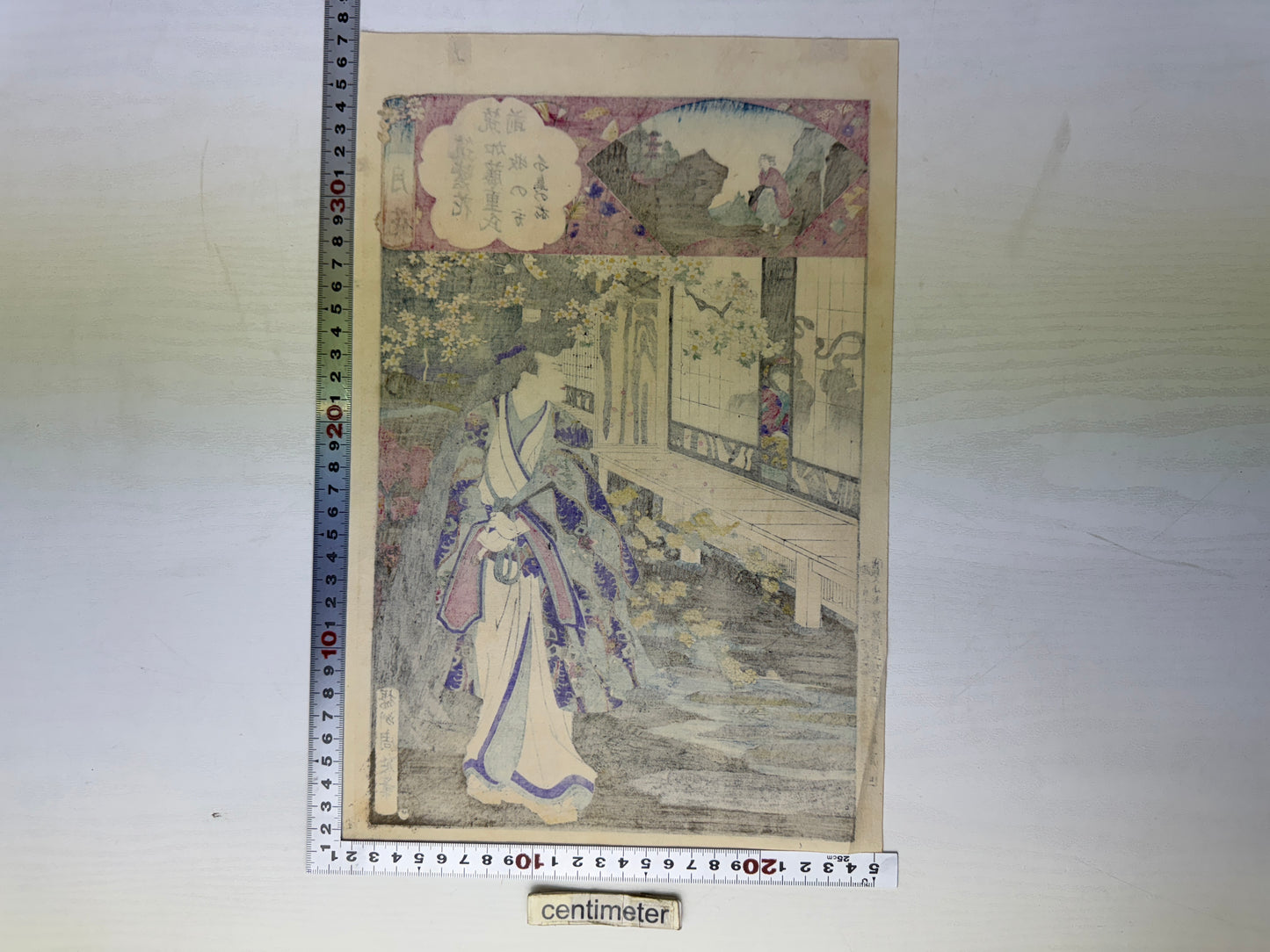 Y9161 WOODBLOCK PRINT Chikanobu Ghost single piece Japan Ukiyoe antique interior