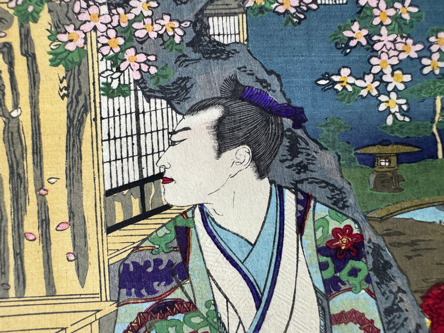 Y9161 WOODBLOCK PRINT Chikanobu Ghost single piece Japan Ukiyoe antique interior