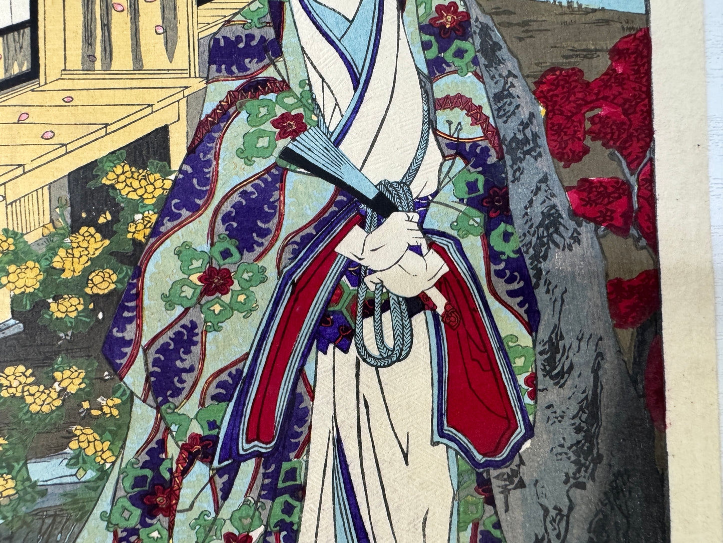 Y9161 WOODBLOCK PRINT Chikanobu Ghost single piece Japan Ukiyoe antique interior