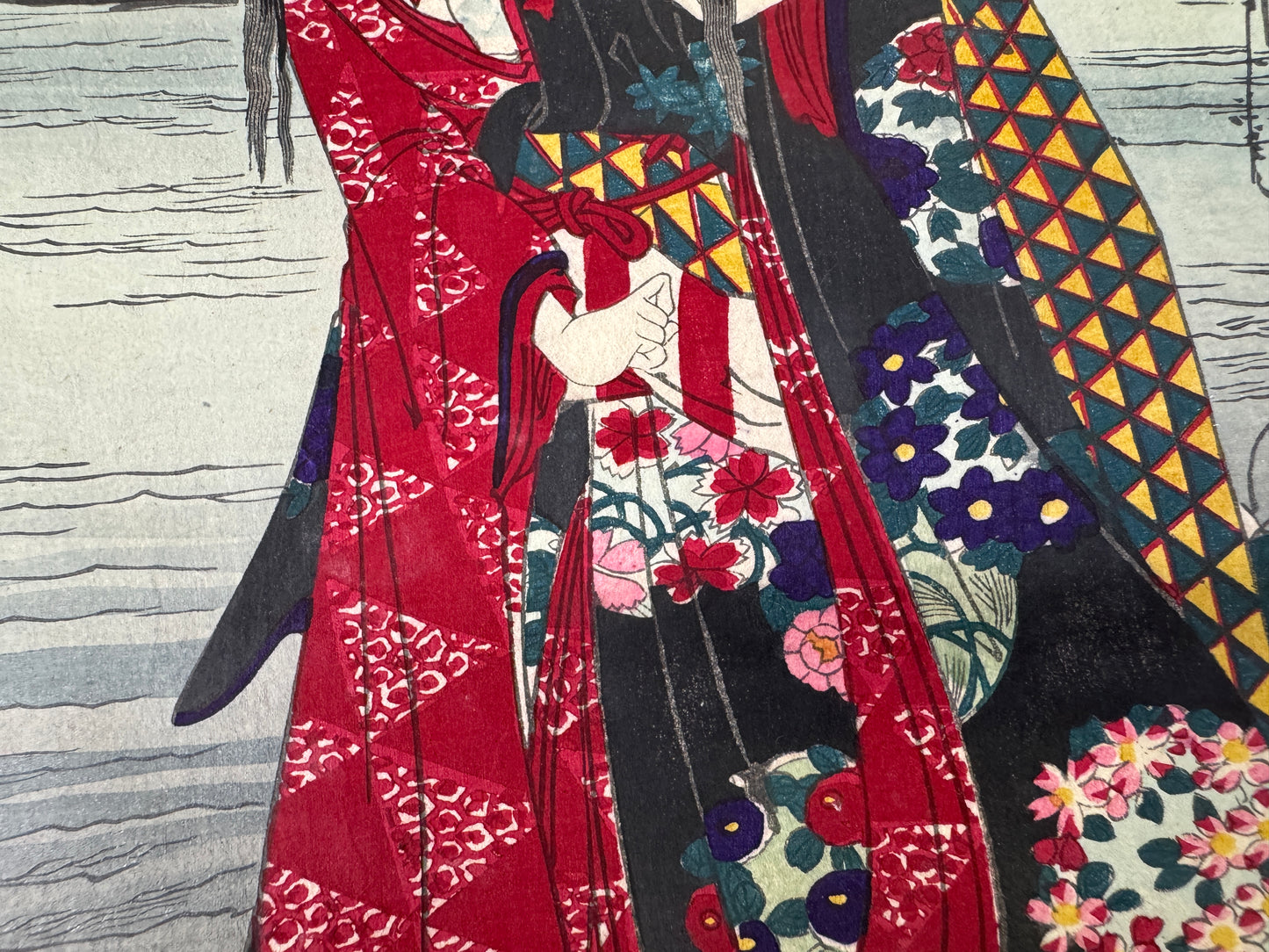 Y9163 WOODBLOCK PRINT Chikanobu Kiyohime single piece Japan Ukiyoe antique art