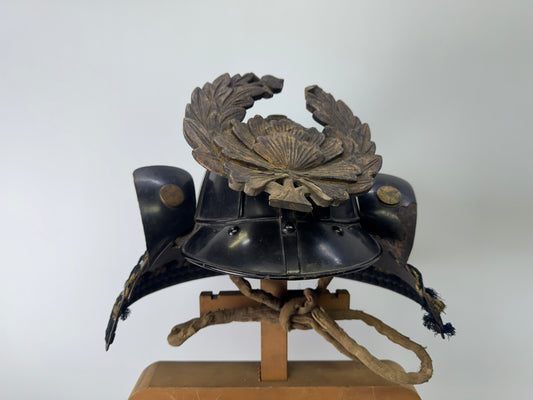 Y9166 KABUTO 8 seam Iron helmet placket bushi samurai Japanese antique armor