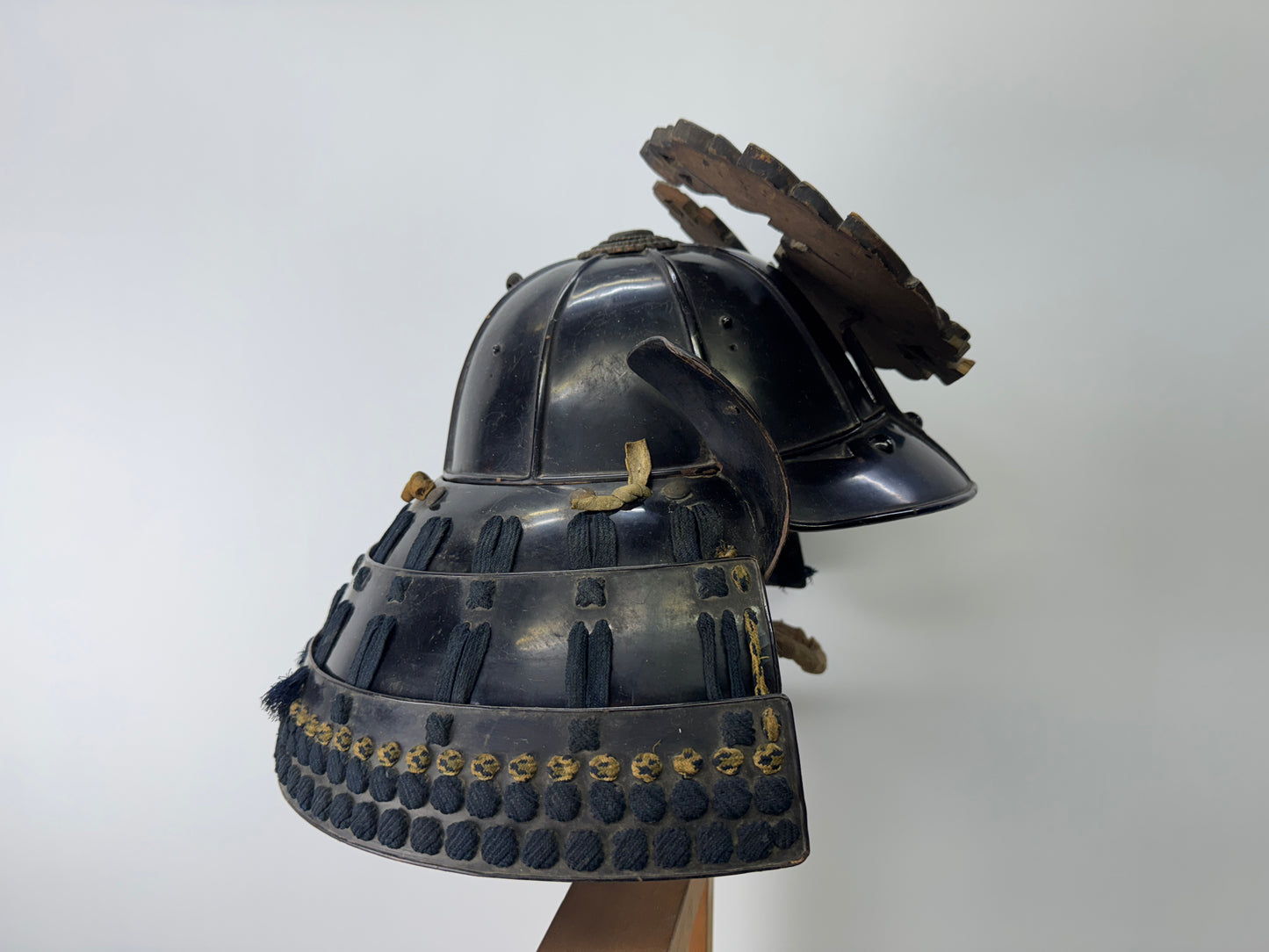 Y9166 KABUTO 8 seam Iron helmet placket bushi samurai Japanese antique armor