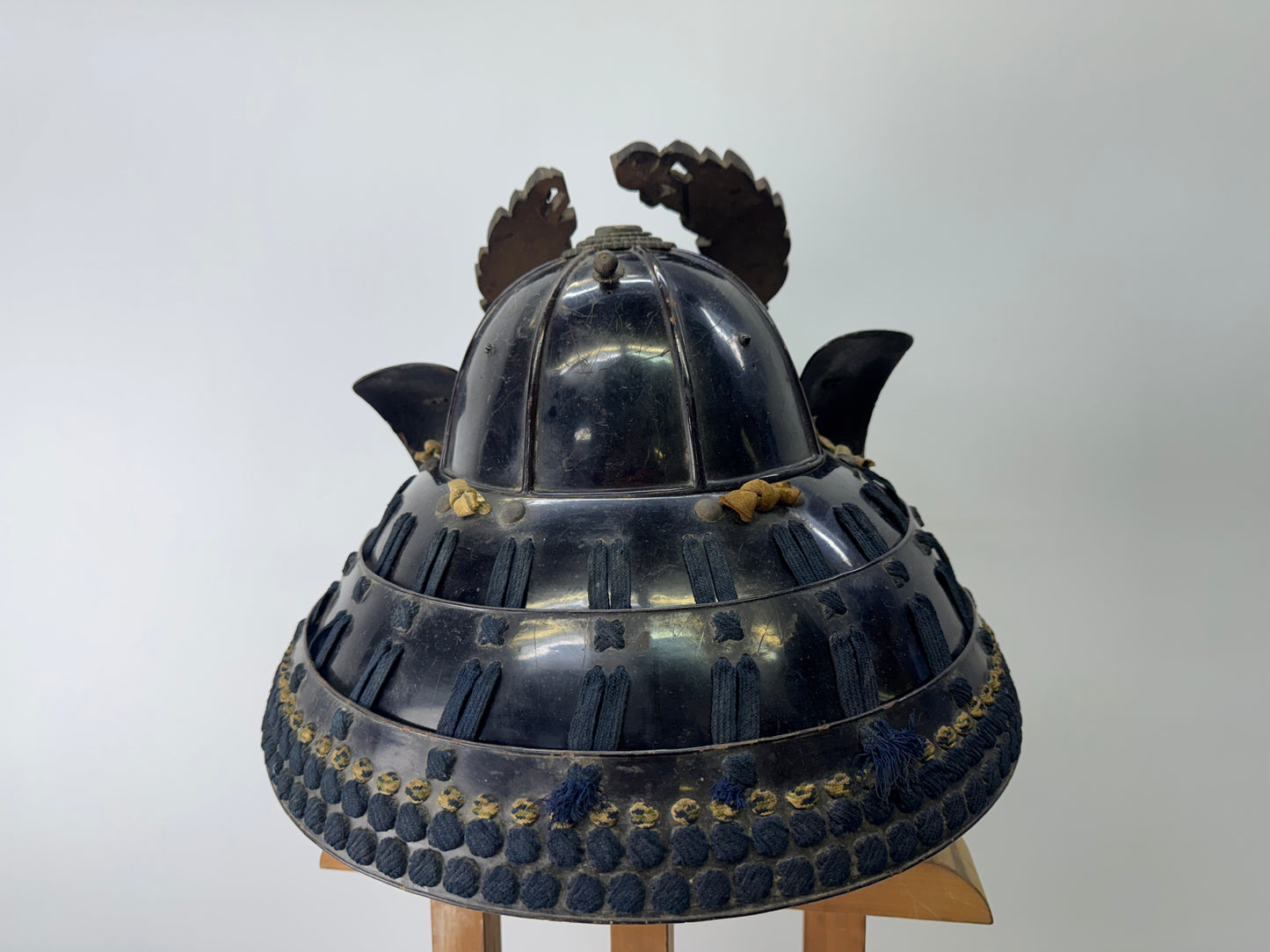 Y9166 KABUTO 8 seam Iron helmet placket bushi samurai Japanese antique armor