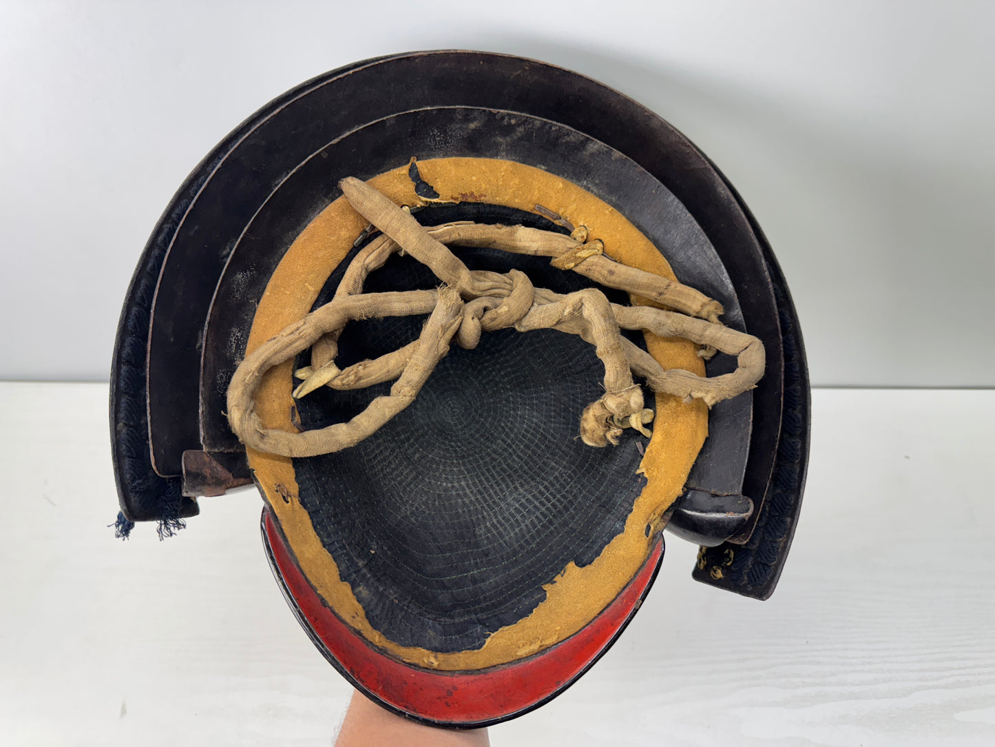 Y9166 KABUTO 8 seam Iron helmet placket bushi samurai Japanese antique armor