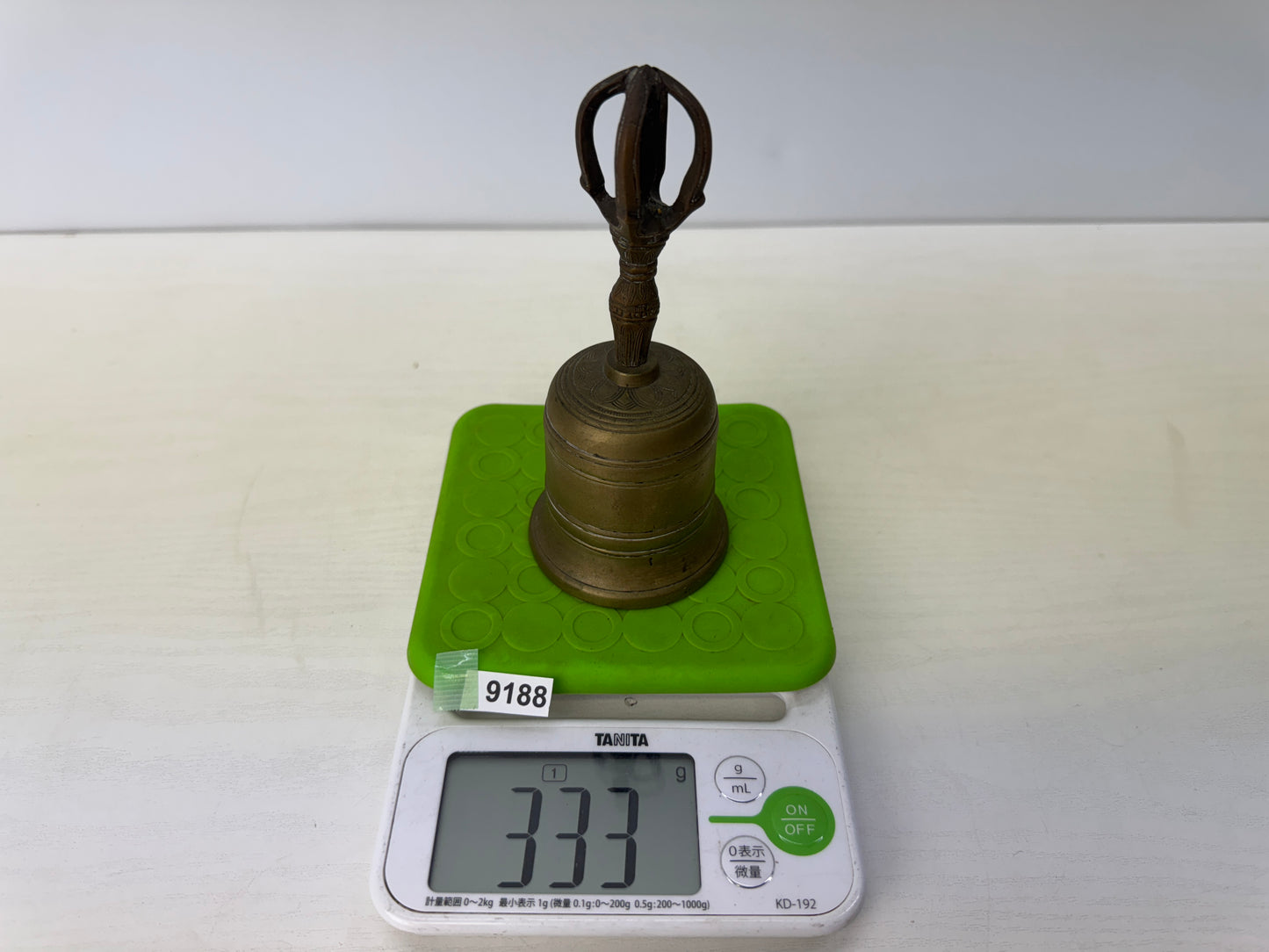 Y9188 Buddhist Altar Equipment copper Goko bell Japan antique Buddhism temple