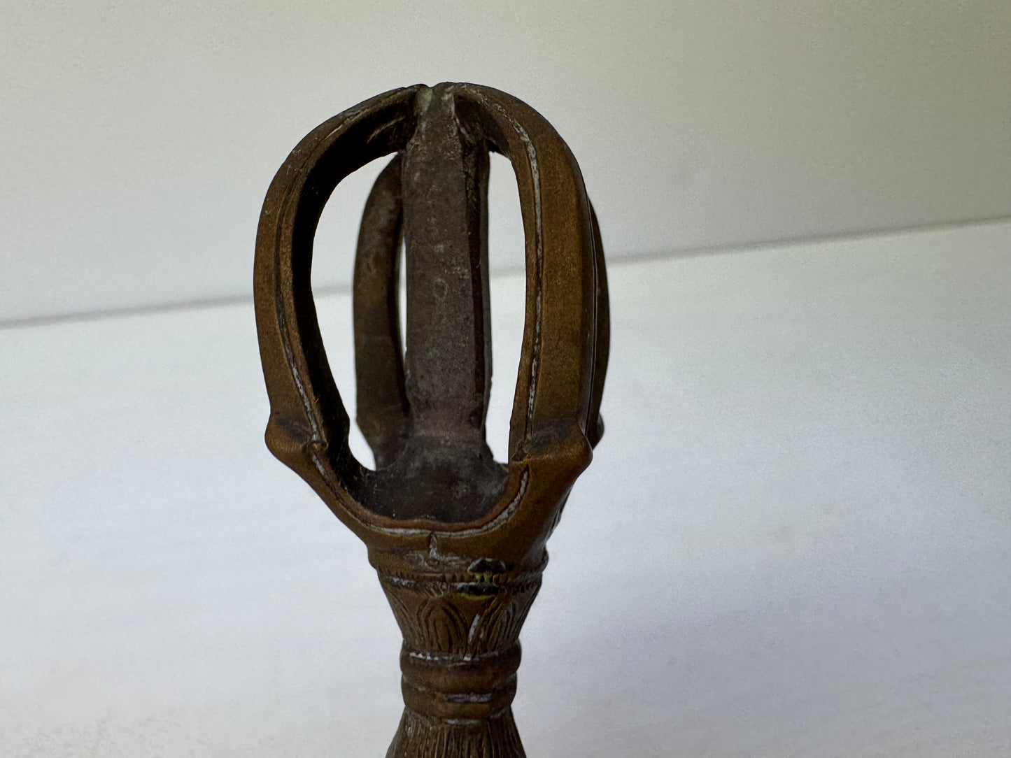 Y9188 Buddhist Altar Equipment copper Goko bell Japan antique Buddhism temple