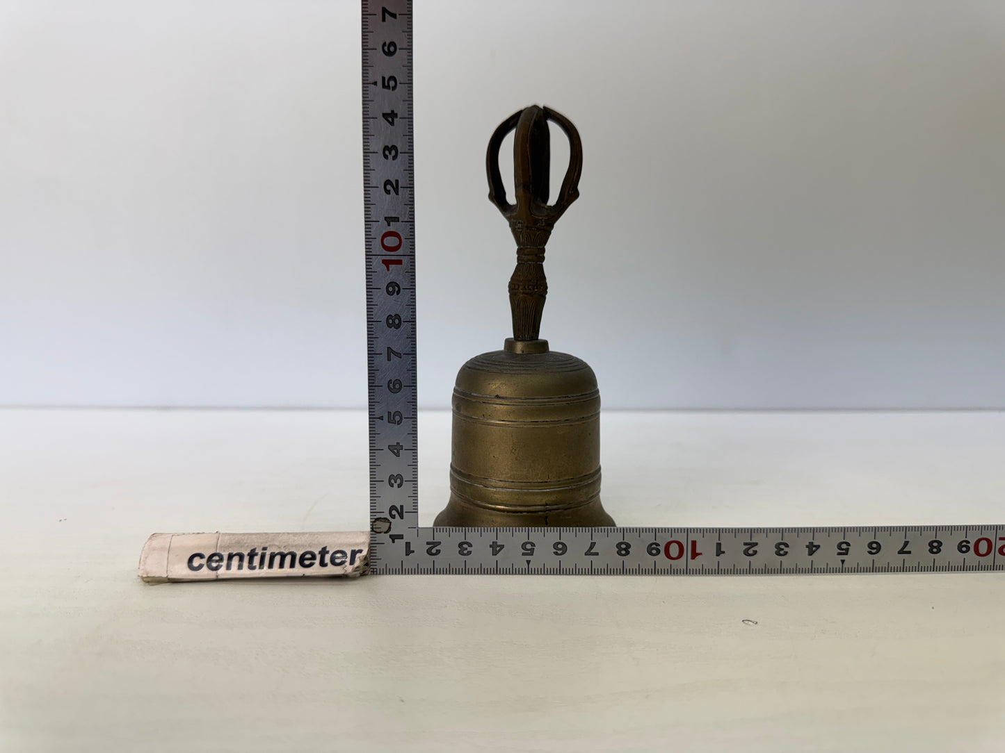 Y9188 Buddhist Altar Equipment copper Goko bell Japan antique Buddhism temple