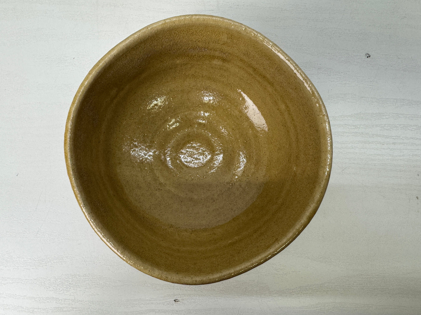 Y9194 CHAWAN Kiseto-ware bowl signed box Japan antique tea ceremony pottery cup