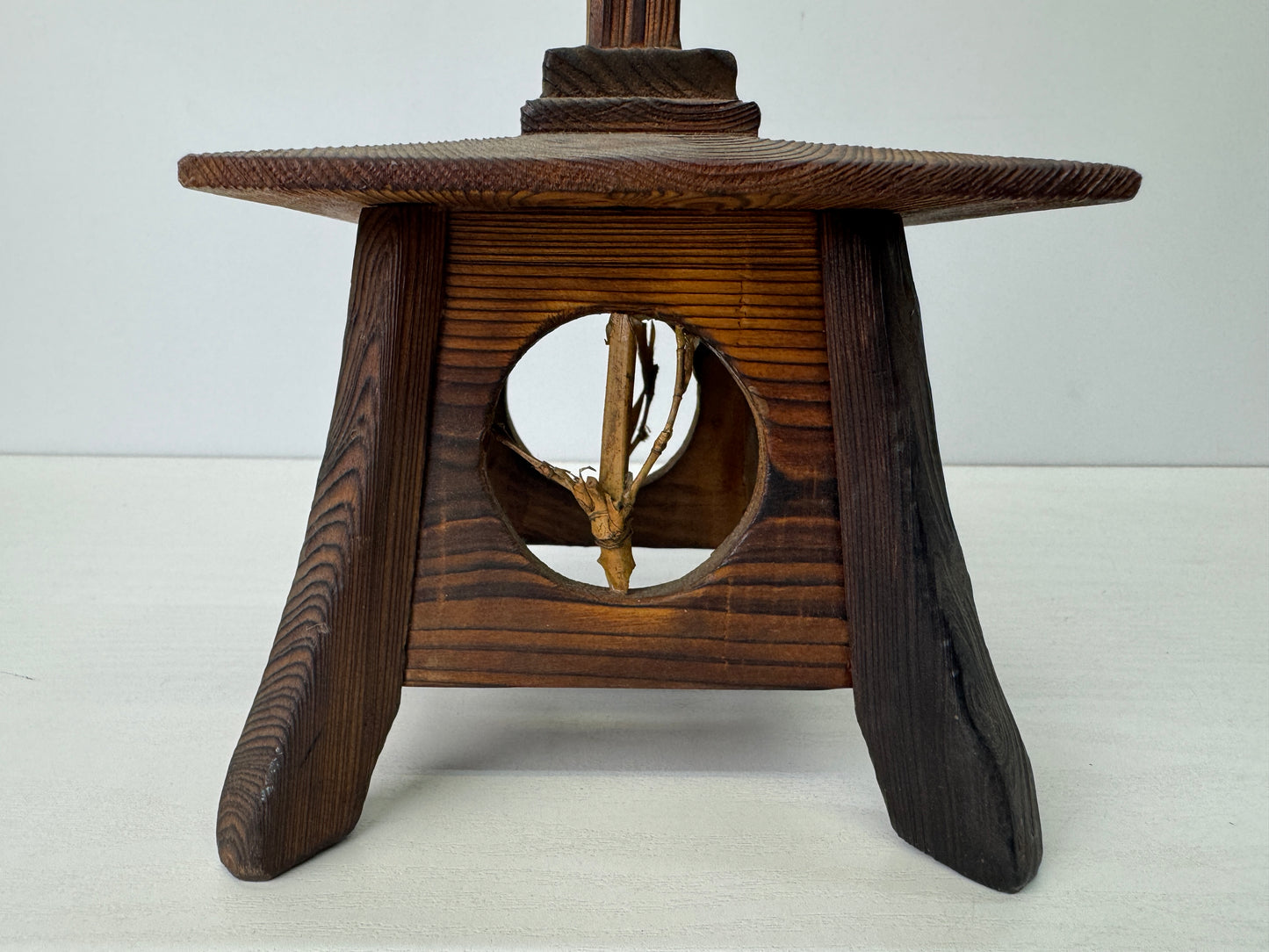 Y9204 TOUROU wooden hanging Lantern Japanese house Japan antique interior light
