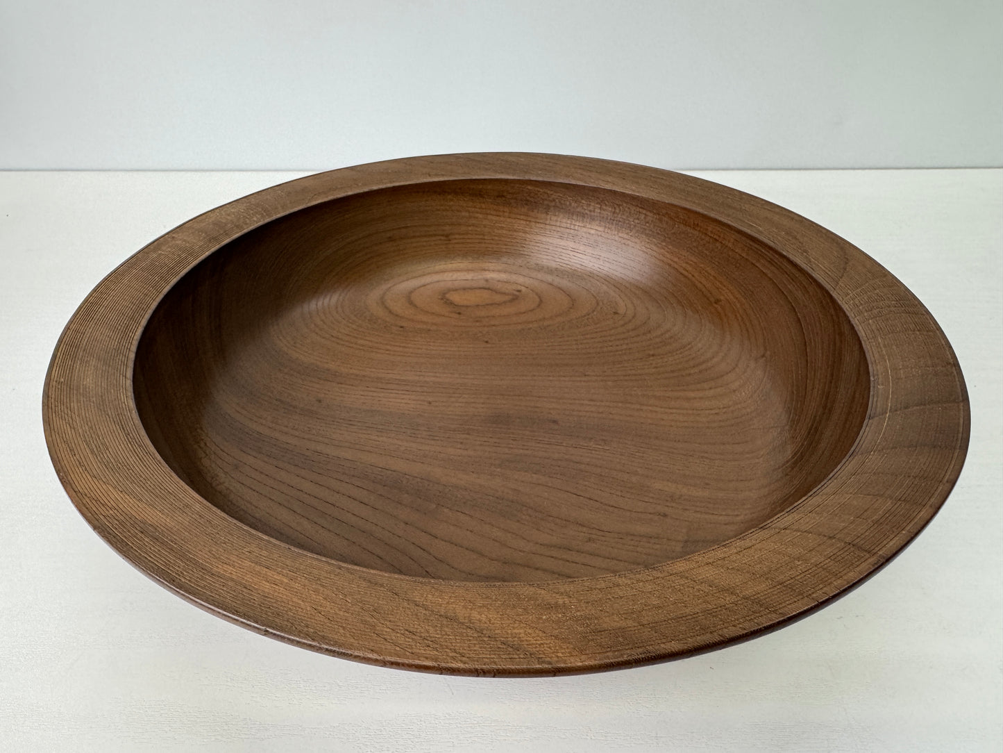 Y9205 CHAWAN wooden Kneading bowl Beautiful wood grain Japan antique kitchen