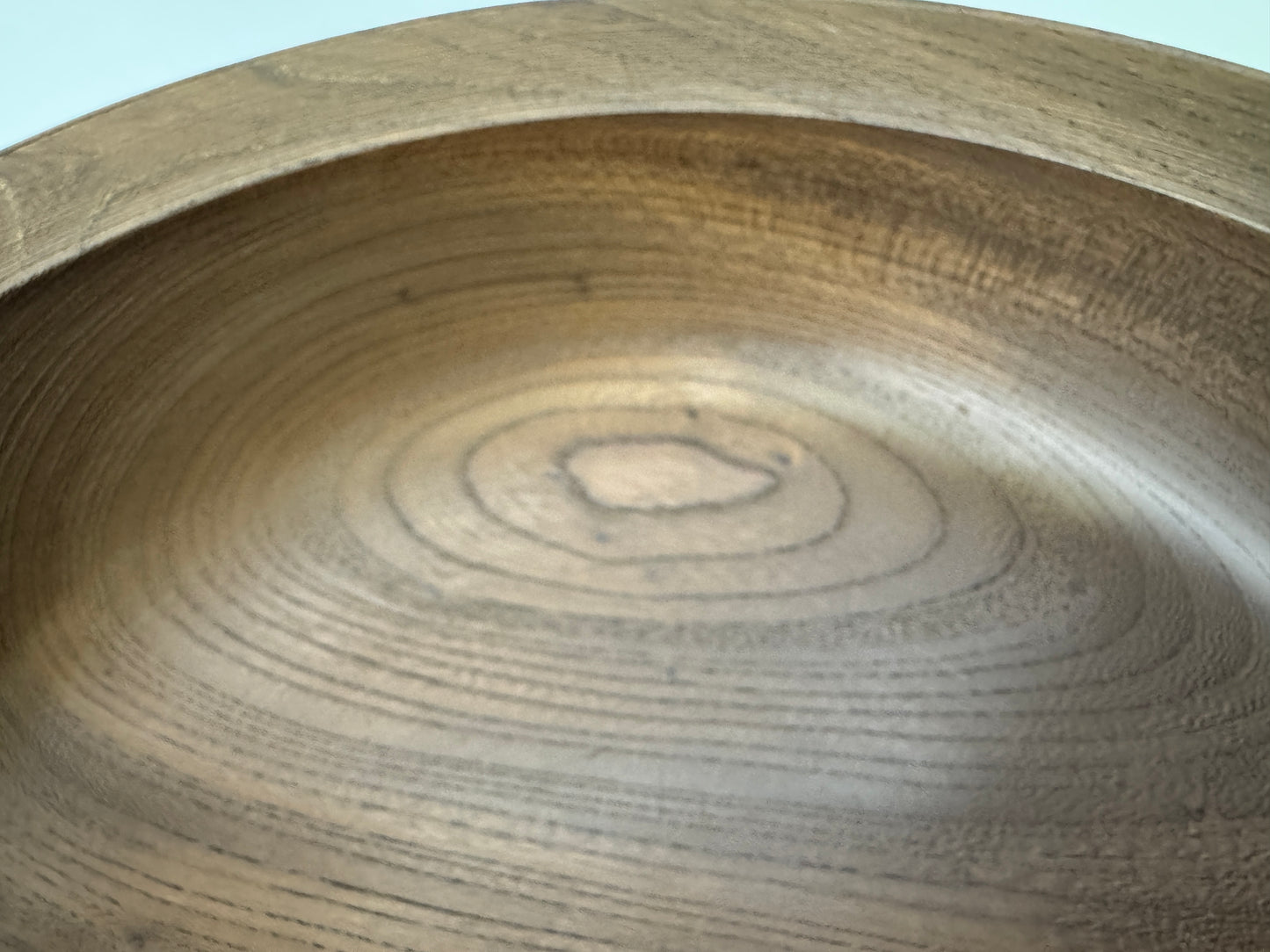 Y9205 CHAWAN wooden Kneading bowl Beautiful wood grain Japan antique kitchen