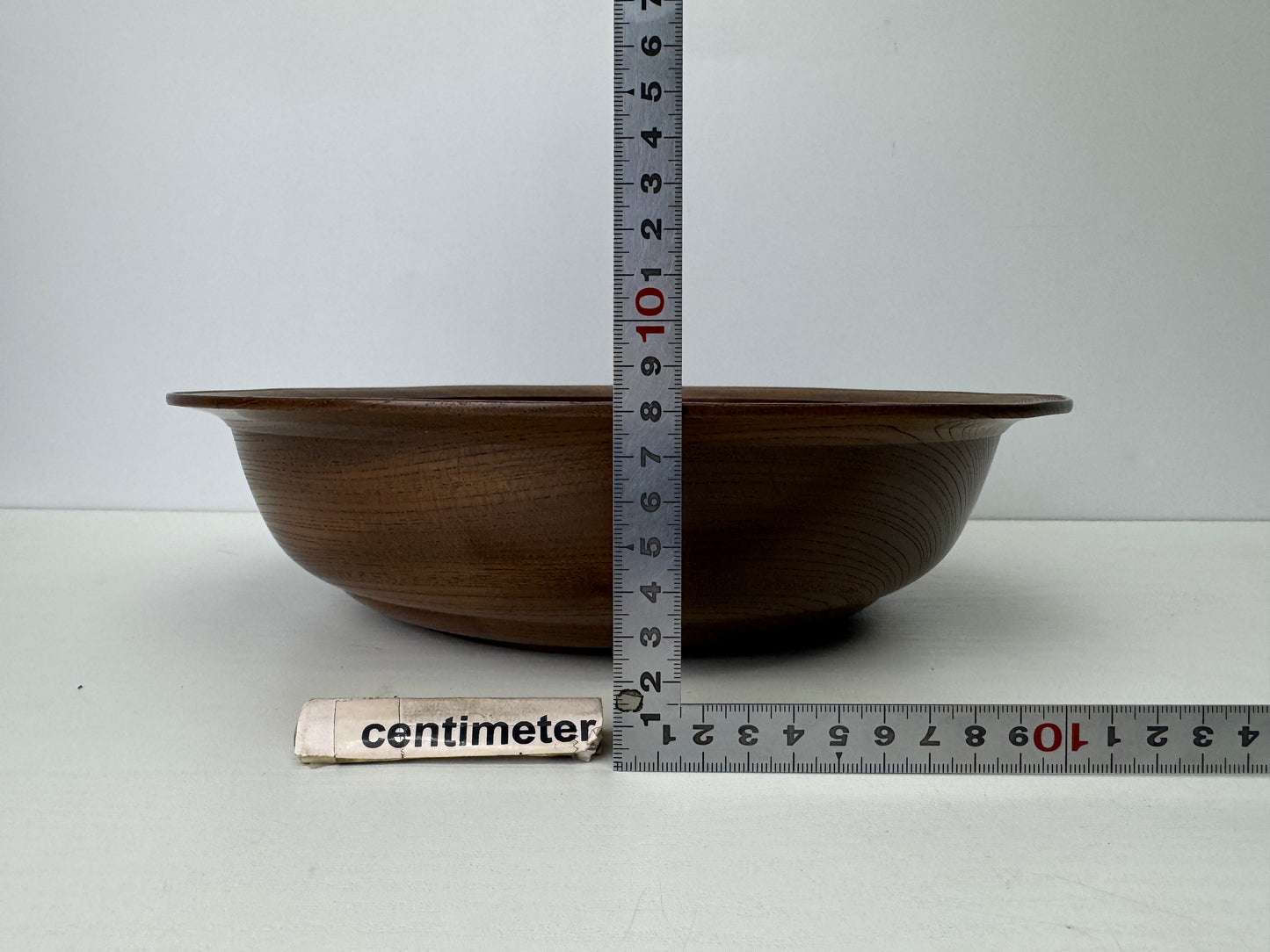 Y9205 CHAWAN wooden Kneading bowl Beautiful wood grain Japan antique kitchen