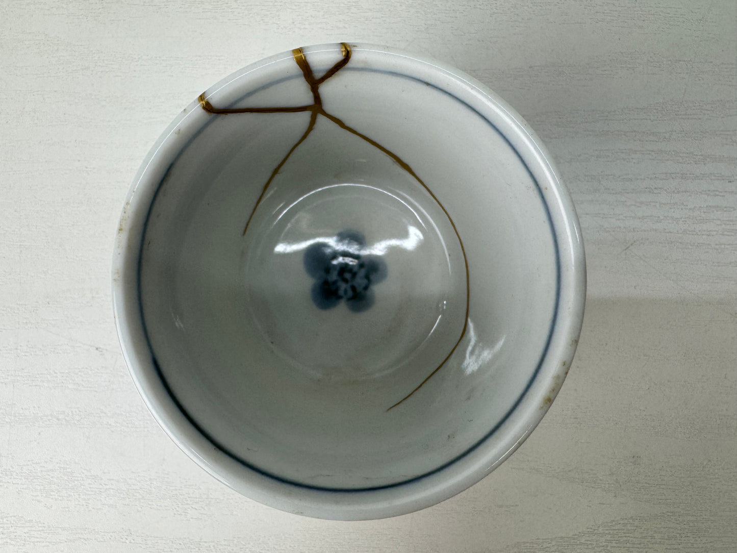 Y9216 CHAWAN Imari-ware Soba cup bowl kintsugi signed Japan antique tableware