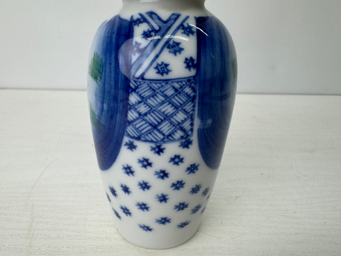 Y9218 CHOUSHI Seto-ware Tokkuri sake bottle signed Japan antique tableware