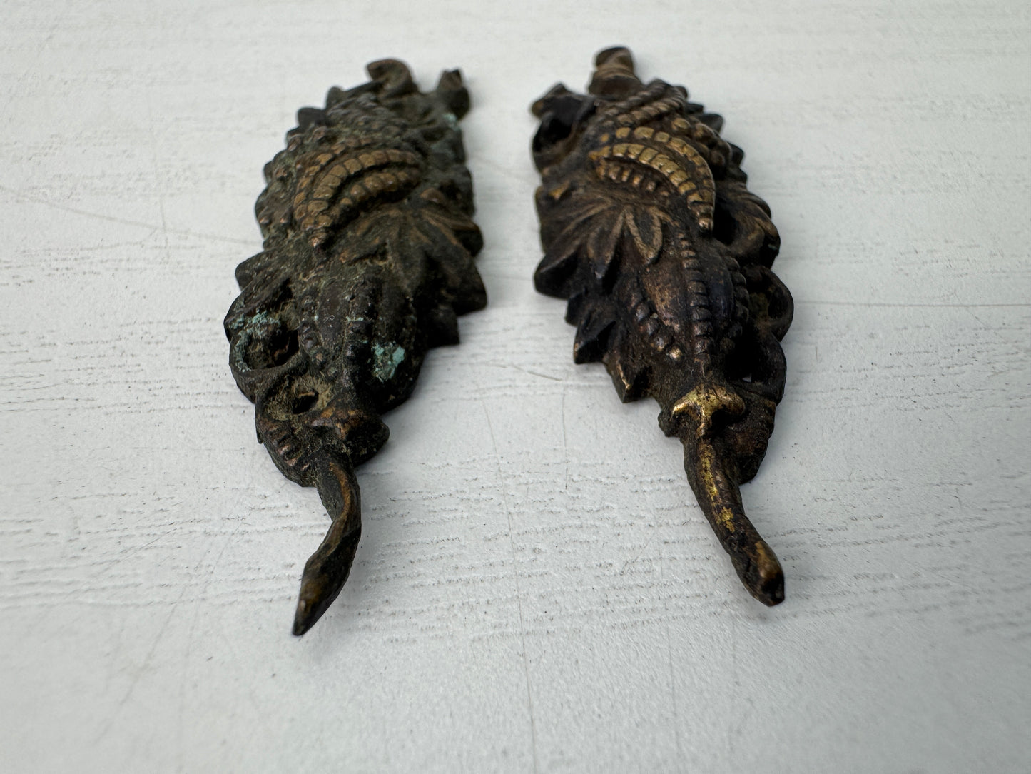 Y9228 MENUKI sword hilt fittings ornament Japan antique samurai katana koshirae