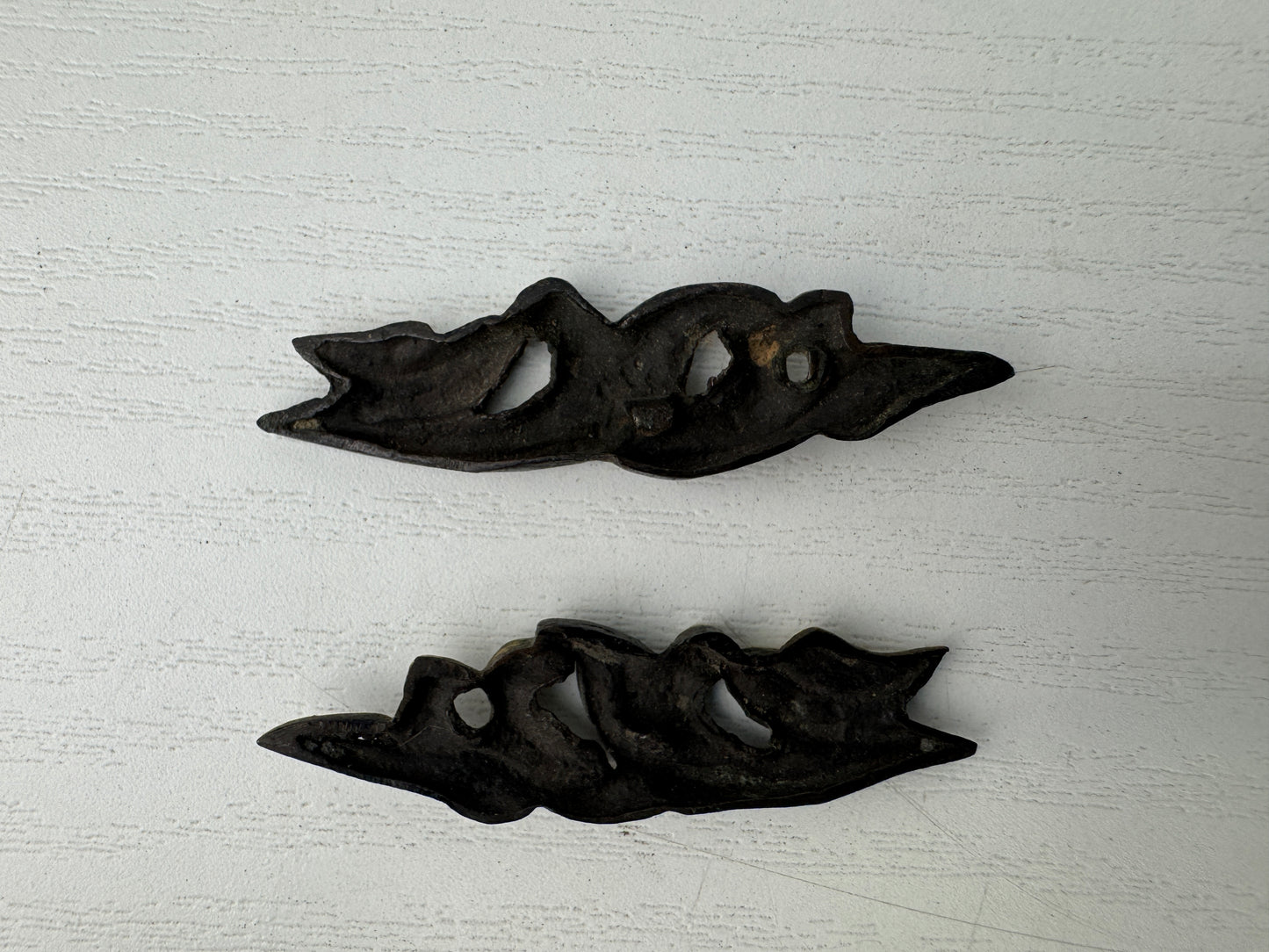 Y9229 MENUKI sword hilt fittings ornament Japan antique samurai katana koshirae