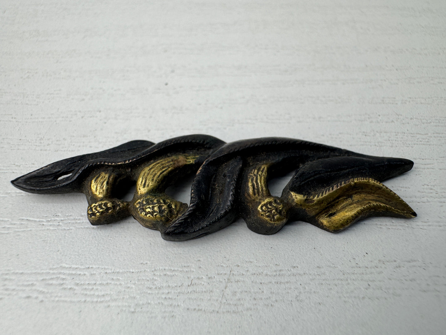 Y9229 MENUKI sword hilt fittings ornament Japan antique samurai katana koshirae