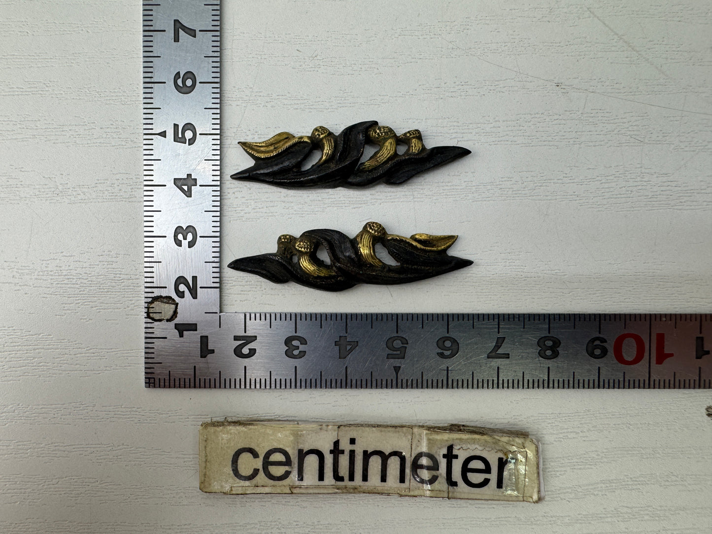 Y9229 MENUKI sword hilt fittings ornament Japan antique samurai katana koshirae