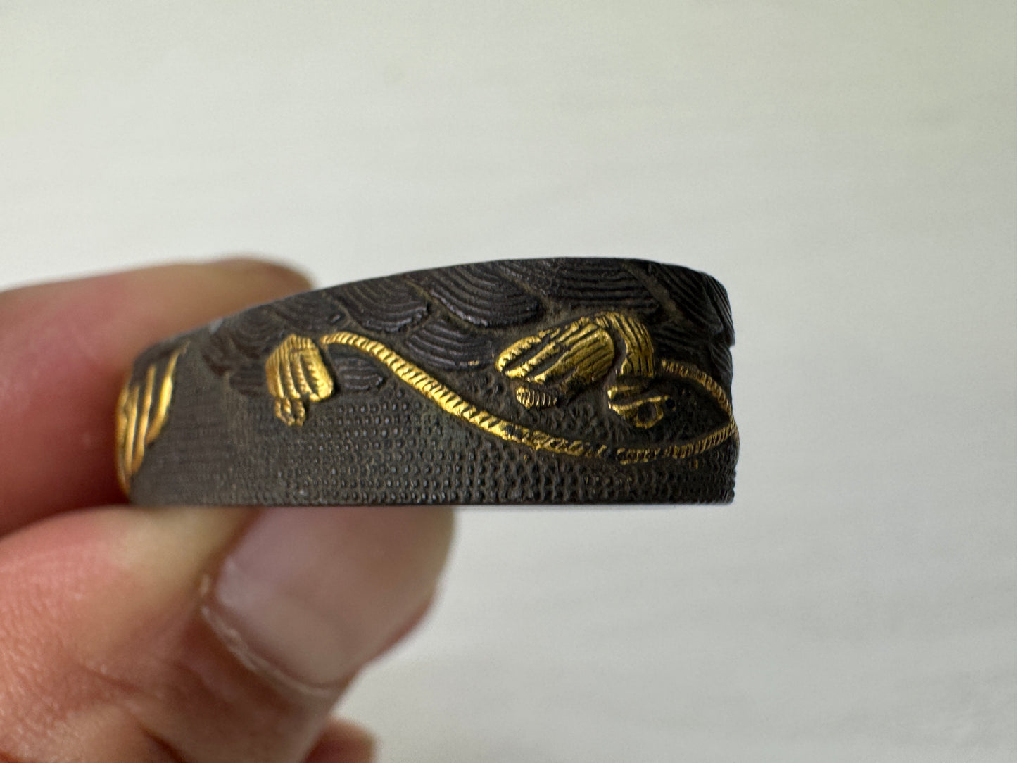 Y9230 FUCHIGASHIRA katana sword fittings set samurai Japan antique koshirae