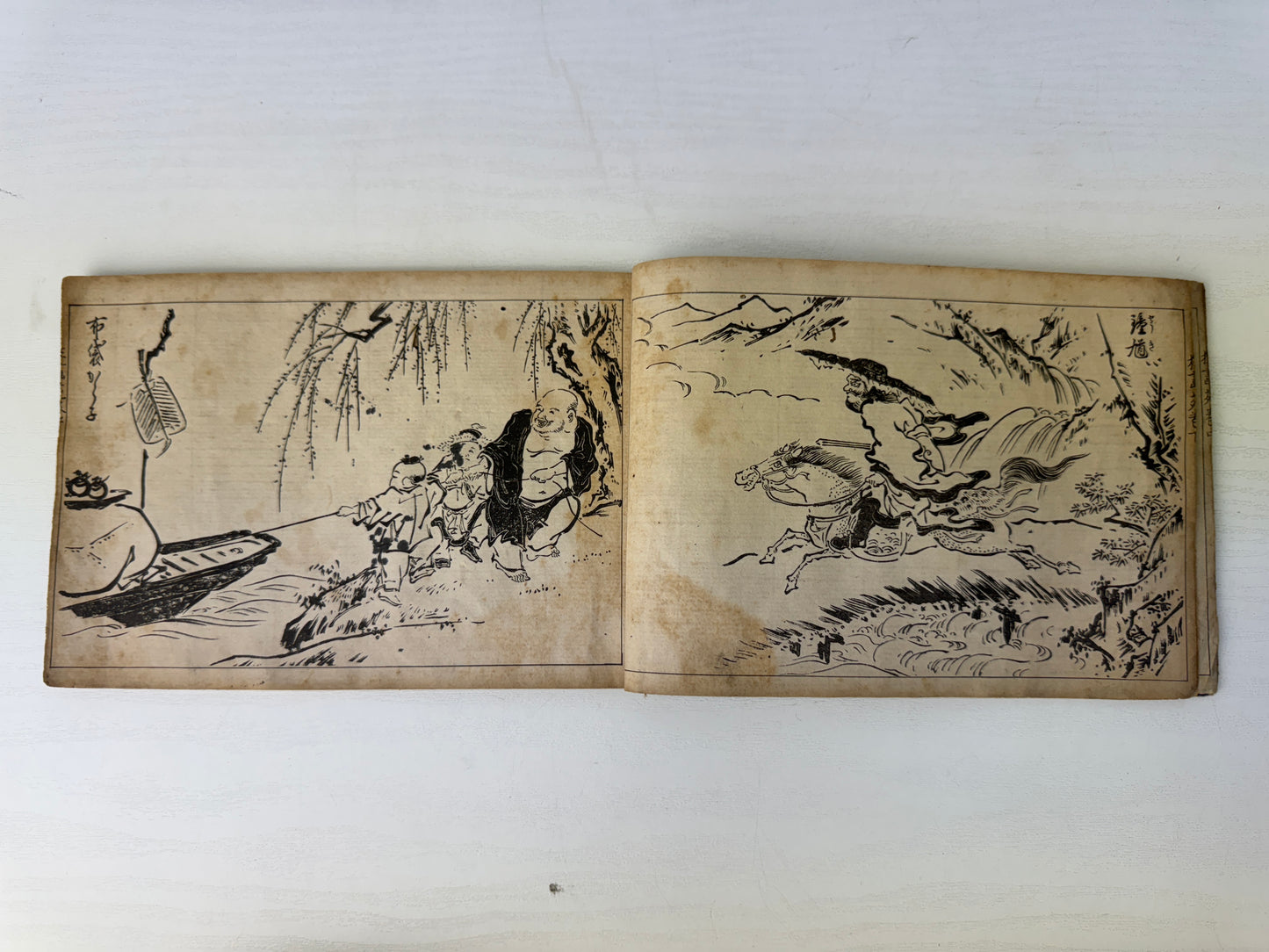 Y9240 WOODBLOCK PRINT Japanese book 1 volume Ghost spirits Japan antique