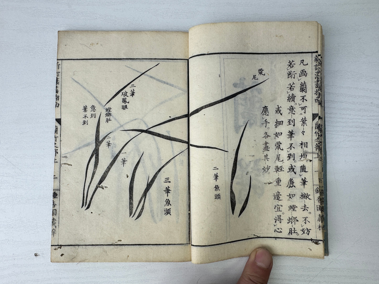 Y9243 WOODBLOCK PRINT Japanese book 1 volume Ikebana arrangement Japan antique