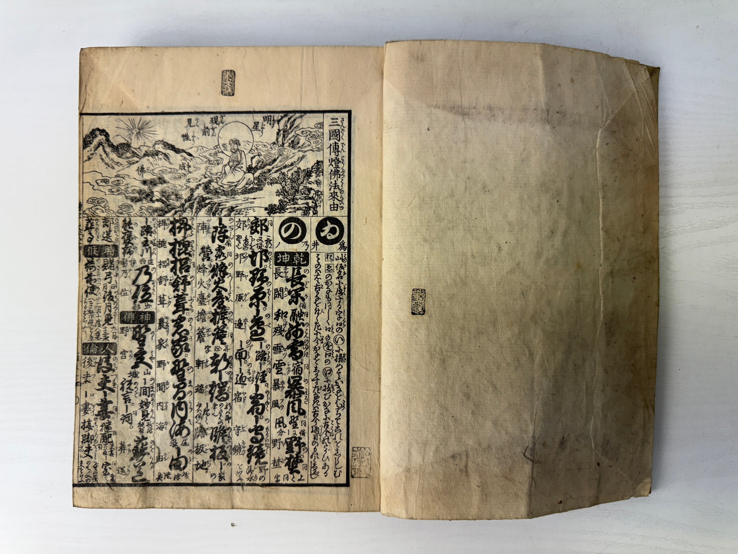Y9244 WOODBLOCK PRINT Japanese book 1 volume thick dictionary Japan antique