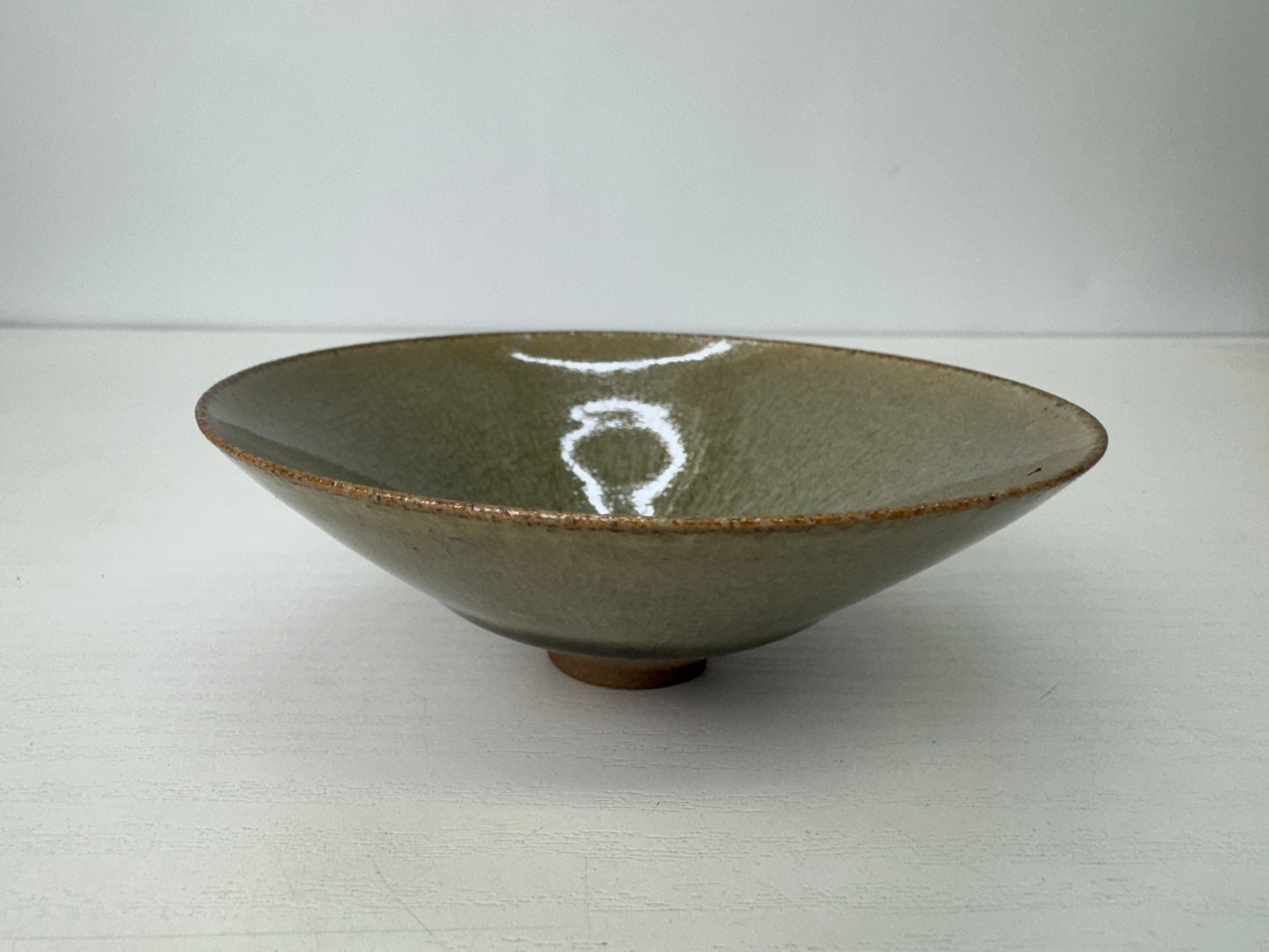 Y9253 CHAWAN Seto-ware Sake cup sakazuki signed box Japan antique tableware